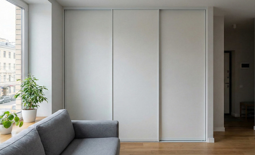 Современный встроенный шкаф Современный встроенный шкаф