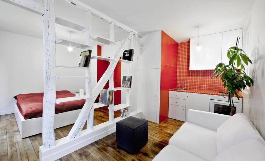 Montmatre red and white apartment 2